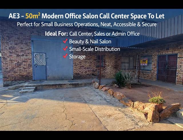 Industrial property to rent in ANDERBOLT